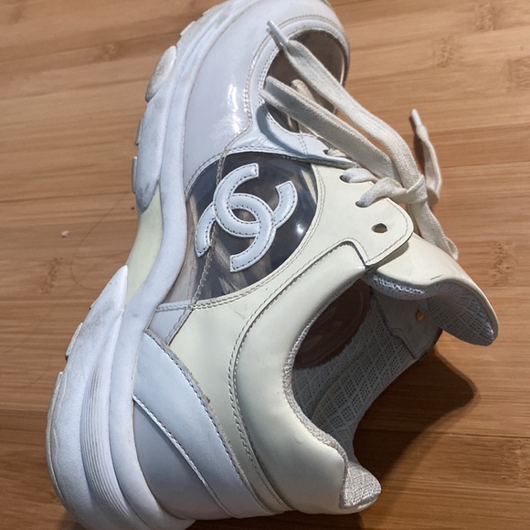 Chanel runway pvc sneakers white translucent size 36 - Picture 8 of 8